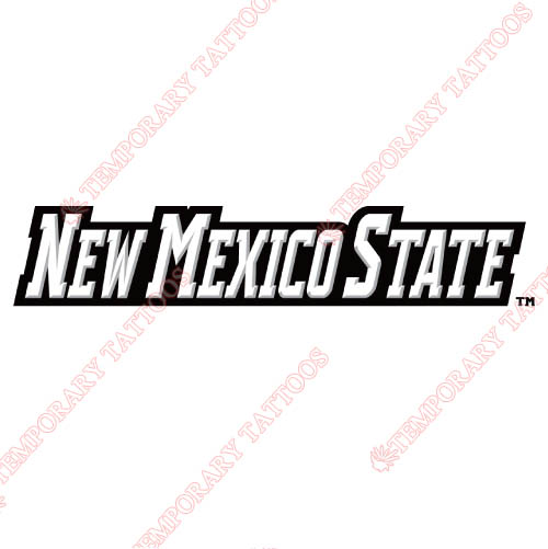 New Mexico State Aggies Customize Temporary Tattoos Stickers NO.5437